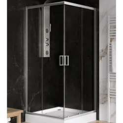 New Trendy Suvia kabina kwadratowa 800x800x1850 mm chrom