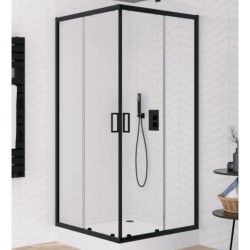 New Trendy Suvia kabina kwadratowa 800x800x1850 mm czarny