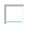 New Trendy New Modus kabina walk-in 1000x2000 mm chrom