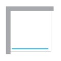 New Trendy Nesta kabina walk-in 1300x2000 mm gold brushed