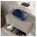 Elita Reni umywalka nablatowa 46x33cm navy blue mat