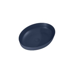 Elita Rika umywalka nablatowa 52x40cm navy blue mat