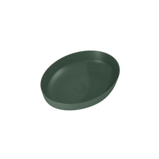 Elita Rika umywalka nablatowa 52x40cm forest green mat