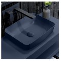 Elita Nomia umywalka nablatowa 50x39cm navy blue mat