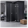 New Trendy Eventa prostokątna  prawa chrom 80x100x200 cm