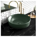 Elita Lorca umywalka nablatowa 42x42cm forest green mat