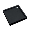 Schedpol Medium black stone brodzik kwadratowy 90x90cm