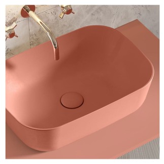 Elita Reni umywalka meblowa 45,5x32,5cm terra pink mat