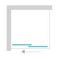 New Trendy Smart kabina walk-in U 1200x2000 mm chrom