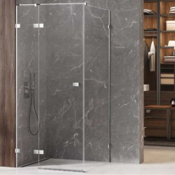 New Trendy kabina Avexa prostokątna lewa chrom 120x80x200 cm