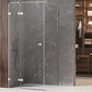 New Trendy kabina Avexa prostokątna lewa chrom 120x80x200 cm