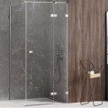 New Trendy Avexa kabina kwadratowa prawa chrom 80x80x200 cm