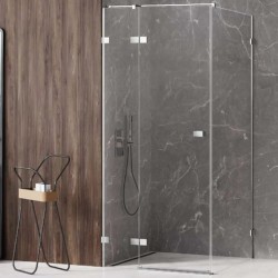 New Trendy kabina Avexa prostokątna lewa chrom 120x100x200 cm