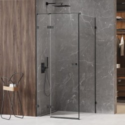 New Trendy Avexa black kabina prostokątna lewa 120x90x200 cm