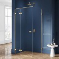 New Trendy Avexa Gold kabina prysznicowa prostokatna lewa 110x90x200cm
