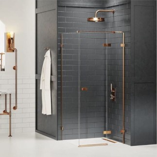 New Trendy Avexa copper brushed kabina prysznicowa prawa 100x80x200cm