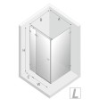 New Trendy kabina Avexa prostokątna lewa chrom 120x100x200 cm -rys. tech.