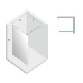 New Trendy Avexa kabina walk-in 110x200cm - dane techniczne
