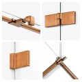 New Trendy Avexa copper brushed kabina prysznicowa lewa 100x110x200cm - detale