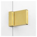 New Trendy Avexa kabina pięciokątna lewa gold brushed 90x90x200 cm