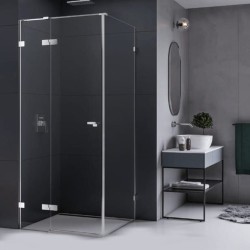 New Trendy Eventa kabina prostokatna lewa chrom 90x80x200 cm