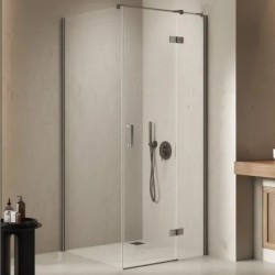 New Trendy Nesta kabina prostokątna 1200x900x2000 mm gunmetal brushed