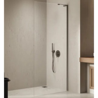 New Trendy Nesta kabina walk-in 700x2000 mm gunmetal brushed