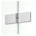 New Trendy New Merana kabina półokrągła chrom 80x80x195 cm
