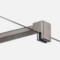 New Trendy Nesta kabina walk-in U 1000X2000 mm gunmetal brushed