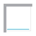 New Trendy Nesta kabina walk-in 700x2000 mm gunmetal brushed