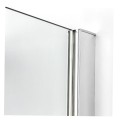 New Trendy New Merana kabina półokrągła chrom 80x80x195 cm