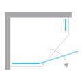 New Trendy Nesta kabina pięciokątna 1000x800x2000 mm copper brushed