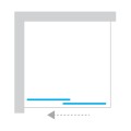 New Trendy Smart kabina walk-in 1200x2000 mm chrom