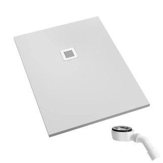 Schedpol Kalait smooth white brodzik prostokątny 90x140cm