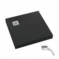 Schedpol New Horizons black stone brodzik kwadratowy 90x90cm