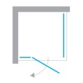 New Trendy Avexa kabina prostokątna 1100x1000x2000 mm chrom