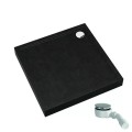 Schedpol Competia New Black Stone brodzik kwadratowy 80x80cm