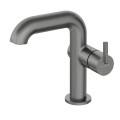 Deante  Silia bateria umywalkowa z prostokątną wylewką titanium
