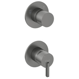 Deante  Silia bateria natryskowa podtynkowa z przełącznikiem natrysku titanium