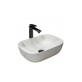 Rea Belinda marble matt umywalka nablatowa