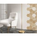 Paradyż  My Way Shiny lines gold heksagon inserto B 19,8*17,1 płytka gresowa,ścienna,dekor