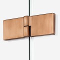 New Trendy Avexa kabina pięciokątna asymetryczna 1000x800x2000 mm miedź szczotkowana