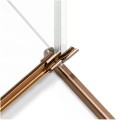 New Trendy Avexa kabina pięciokątna asymetryczna 1000x800x2000 mm miedź szczotkowana