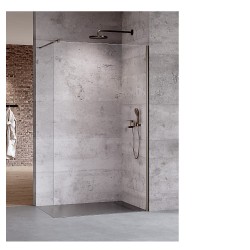 New Trendy Nesta walk-in 110*200 gunmetal brushed szkło przezroczyste.