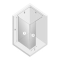 New Trendy New Modus kabina walk-in 900x2000 chrom