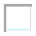 New Trendy Nesta kabina walk-in 1300x2000 mm copper brushed