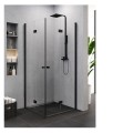 New Trendy kabina Superia black prostokątna 80x90x195 cm