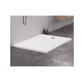 New Trendy Nex brodzik konglomeratowy biały 100x80x3,5