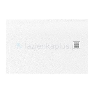 New Trendy Mori brodzik konglomeratowy biały 100x80x3
