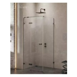 New Trendy Avexa grunmetal brushed 1D prawa 100x90
